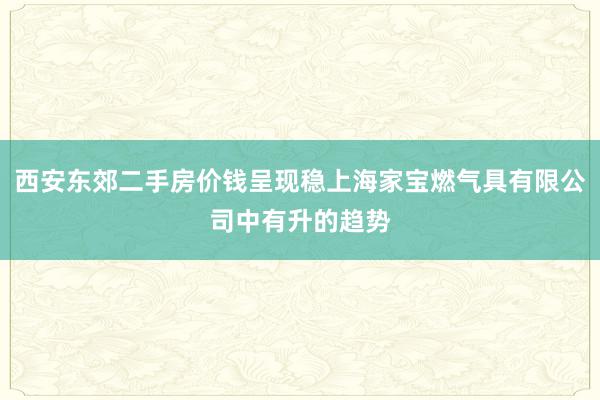 西安东郊二手房价钱呈现稳上海家宝燃气具有限公司中有升的趋势